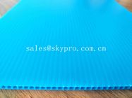 Sujeira azul - impermeabilize placas plásticas corrugadas PP duráveis da folha oca do polipropileno