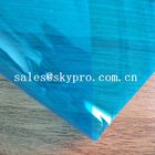Flexível fino super macio azul transparente da folha plástica high-density do PVC
