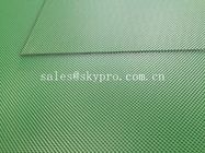 Parte superior lisa matt lustrosa do aperto da correia transportadora do PVC do diamante da cor verde