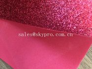 Vermelho Sparkly folha impressa da espuma de EVA do brilho com não descoloração do acetato esparadrapo do vinil do etileno