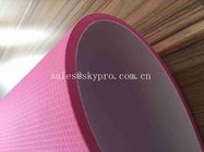da esteira lisa alta-tecnologia cor-de-rosa do exercício de 5mm esteiras feitas sob encomenda da ioga da impressão da tela