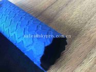 Tela comercial azul resistente ao calor do jérsei do poliéster do neopreno da estabilidade SBR do rolo 3mm da tela do neopreno