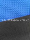 Rolo de nylon revestido da tela do neopreno do teste padrão do quadrado do estiramento folha de borracha azul super