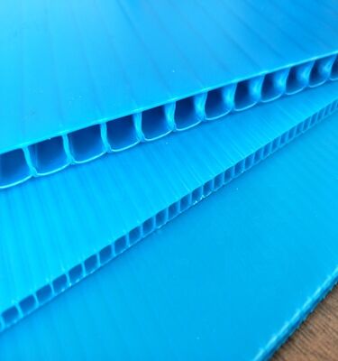 Chapa Corrugada de Plástico PP Reciclável Impermeável de Tamanho Personalizado para Embalagem de Caixas