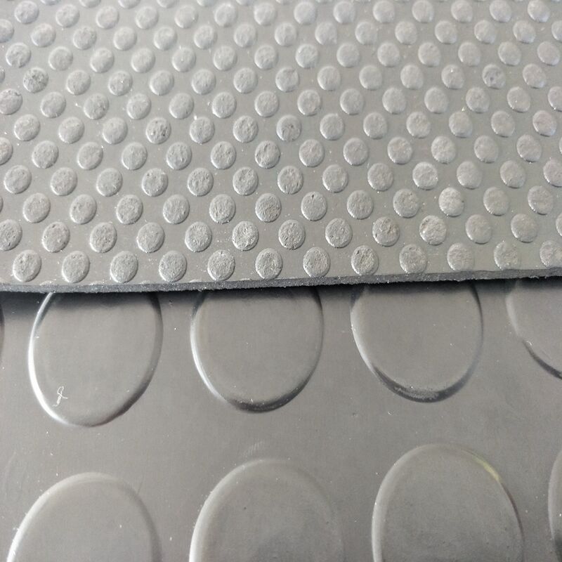 Water-proof Anti-skid Anti-fatigue Coin Pattern Rubber Floor Mats for Kitchen and Bathroom