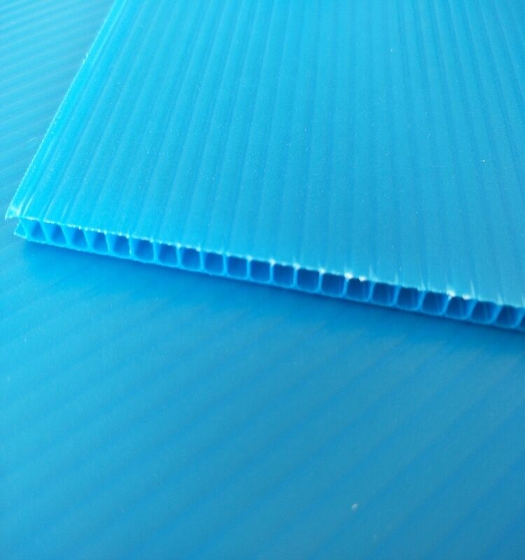 Chapa Corrugada de Plástico PP Reciclável Impermeável de Tamanho Personalizado para Embalagem de Caixas