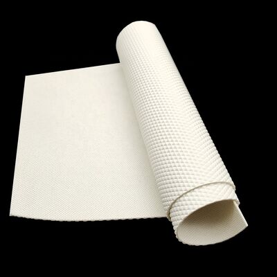 Correia transportadora antiestática com padrão diamante em PU branco para laminadora de massa